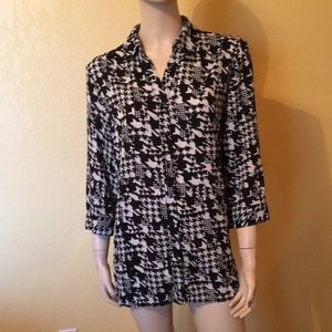 Chico’s EUC 3/4 Sleeve Front Button Closure Blouse Size 12/14 (Chico’s 2)